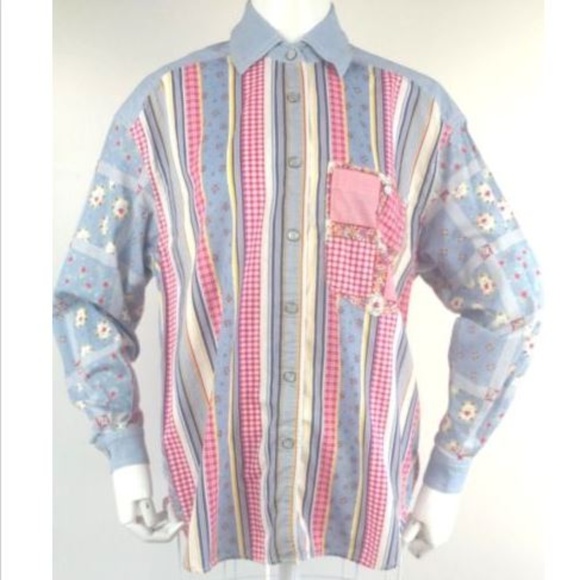 Vintage 8s 90s Western Shirt Liz 